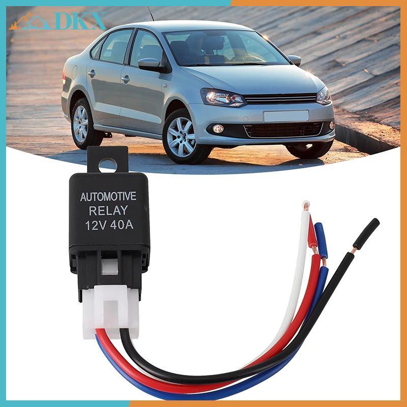 Rơle ô tô ô tô DKX 12V / 24V 40A 4 chân SPST Loại tiếp xúc cho đèn nhấp nháy Đèn sương mù Báo động ô tô và hơn thế nữa.
