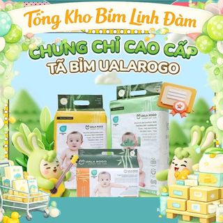( 0 quà - giá tri ân) Tã/bỉm UalaRogo sợi tre mềm mại, chống tràn, thấm hút tốt đủ size - TỔNG KHO BỈM LINH ĐÀM