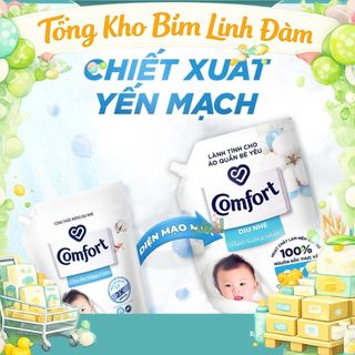 [Live] - Combo Túi Nước Giặt Omo Matic Cho quần áo bé yêu 3.6kg + Nước Xả Vải Comfort Dịu Nhẹ Túi 1.7L