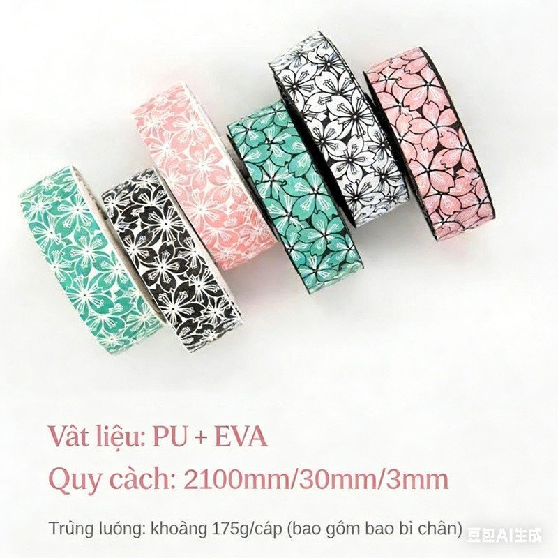Băng quấn tay lái xe đạp set 2 cuộn chống trượt giảm sóc chất liệu EVA PU kèm nút bịt dễ lắp