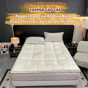 Topper xơ đậu nành an toàn và thân thiện với làn da nhảy cảm với chát liệu cao cấp, êm ái Memminbedding