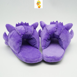 PLUS✨COD✨Pokémon Gengar Plushie Dép Thoải Mái Trong Nhà Người Lớn Dép Hoạt Hình Vui Vẻ Hoạt Hình Gengar Cặp Đôi Giày Quà Tặng Sáng Tạo Cho Bạn Trai Và Bạn Gái
