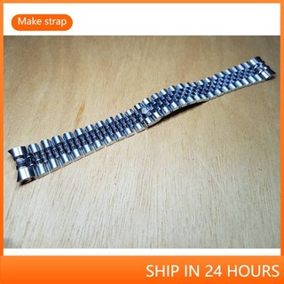 Cho 20mm 21mm Rolex datejust Dây đeo đồng hồ thép Oyster Perpetual series nam 316L không gỉ