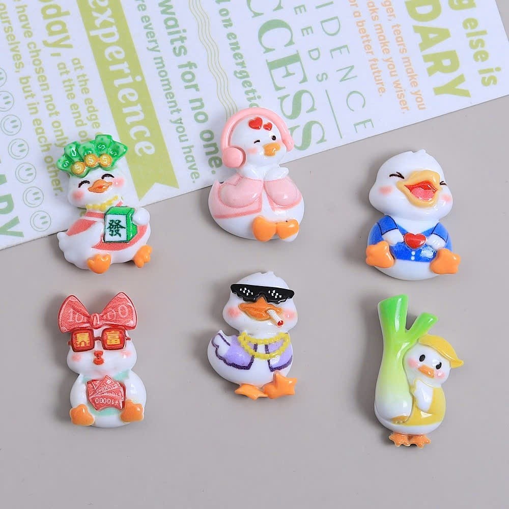 Set Charm Vịt Cute Lạc Lối – 6 Charm Vịt Siêu Cưng Trang Trí Dép Hot Trend
