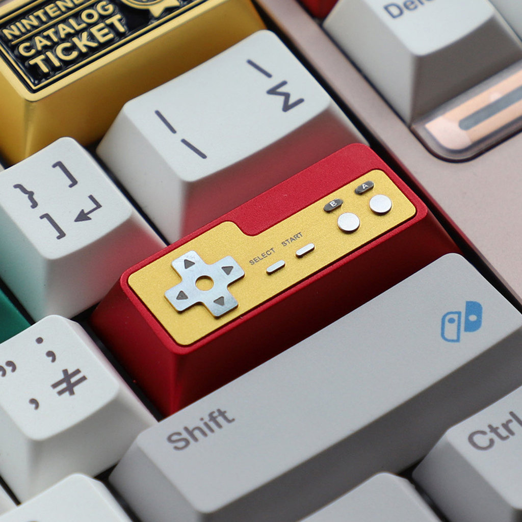 Keycap Artisan Kim Loại Gamepad Retro Mini Thiết Kế Tay Cầm Cổ Điển | KCAP - World of keycaps