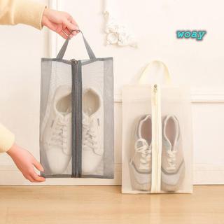 Túi đựng giày du lịch WOAY, Túi đựng giày lưới ngoài trời di động nhẹ chống bụi, Túi đựng giày thoáng khí bảo vệ cho nữ và nam giới