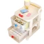 Giá xe đẩy đa chức năng Đồ ăn nhẹ Bảo quản mỹ phẩm Loại ngăn kéo nhiều lớp Phòng ngủ có bánh Tủ khóa đầu giường Hàng có sẵn