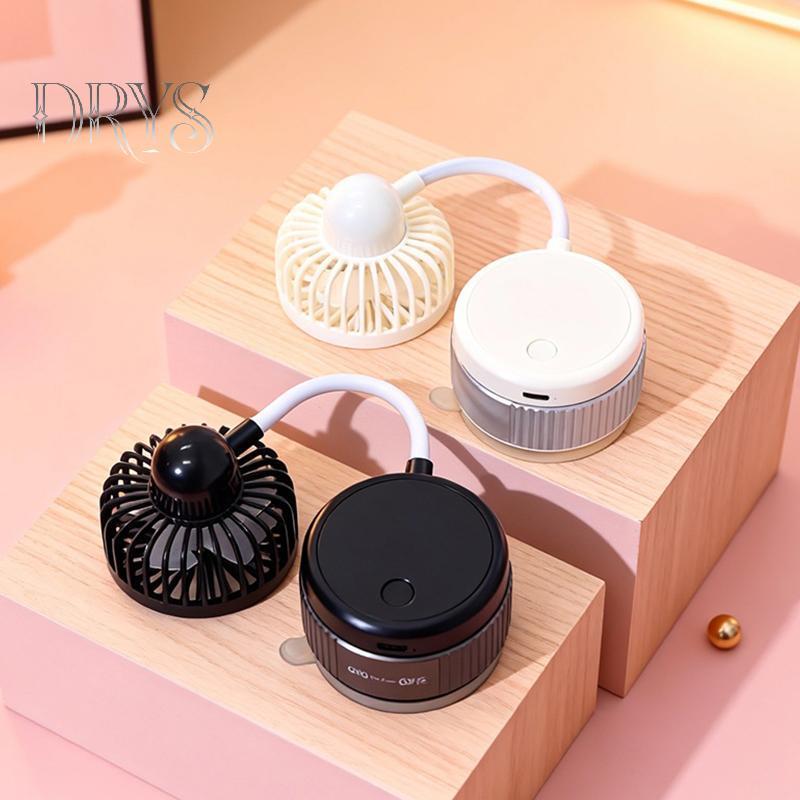 (TFT) Quạt Mini Di Động Thiết Kế Có Thể Gập Lại Với Cốc Hút Cầm Tay Xoay 360 Độ Có Thể Sạc Lại Cho Bàn Xe Du Lịch MỚI
