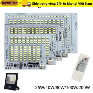 Bảng điều khiển nguồn sáng JOYFULLIFE 1 chiếc, Bảng đèn LED trắng 25 / 40 / 60 / 100 / 250W, có bộ điều khiển từ xa SMD5730 Đèn pha điều khiển từ xa độ sáng cao