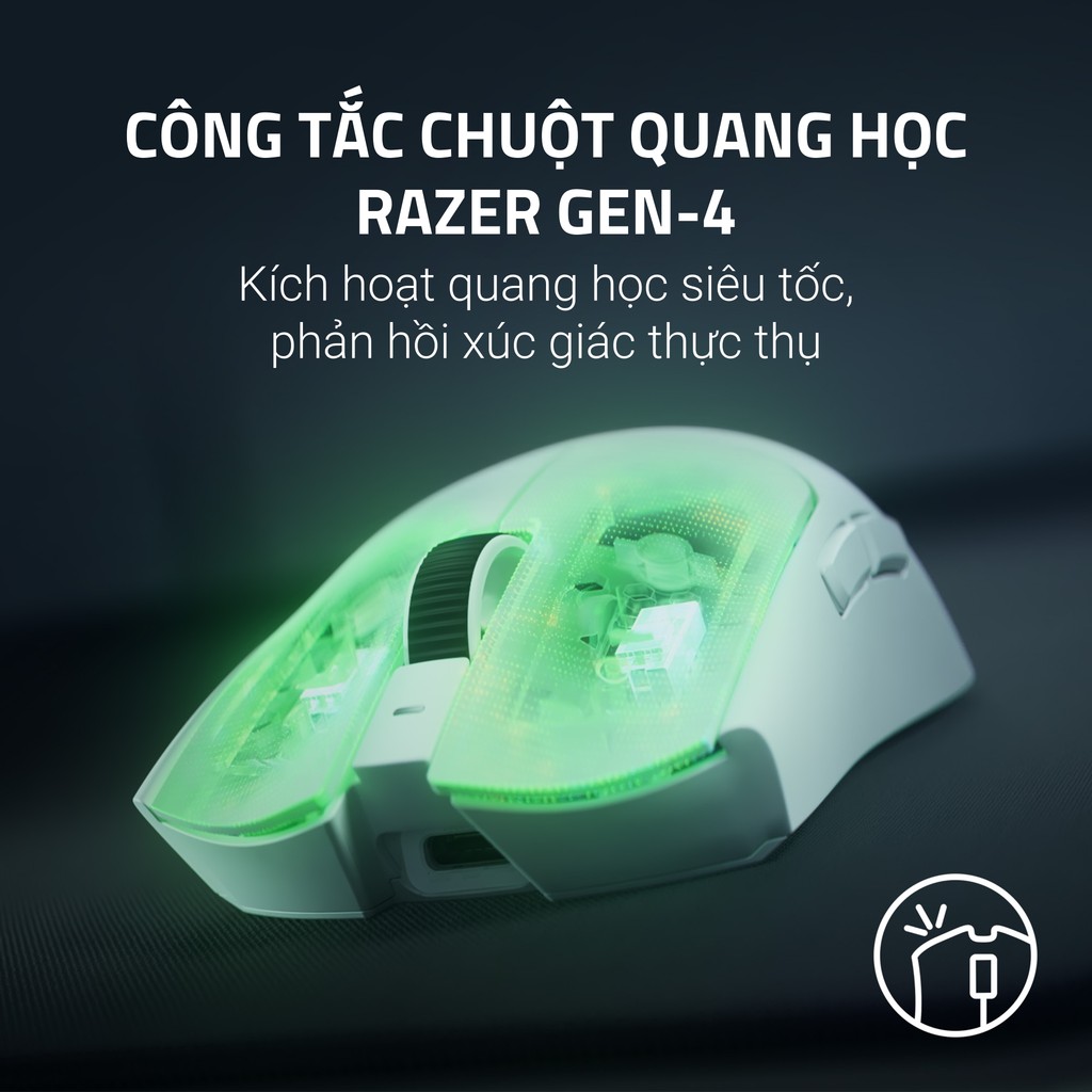 Chuột Razer Viper V4 Pro Black / White - Chính hãng bảo hành 24 Tháng | BigBuy360 - bigbuy360.vn