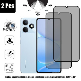 1-2 Chiếc Kính Cường Lực Chống Gián Điệp Bảo Vệ Màn Hình Riêng Tư Cho Realme Note 80 70 60x 60 50 4G Kính Bảo Vệ