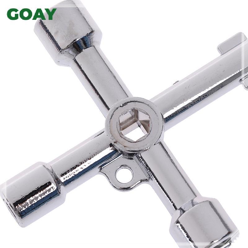 GOAY Chìa Khóa Tiện Ích 4 Chiều Cho Điện Nước Đồng Hồ Khí Hộp Tủ Mở Khóa VN