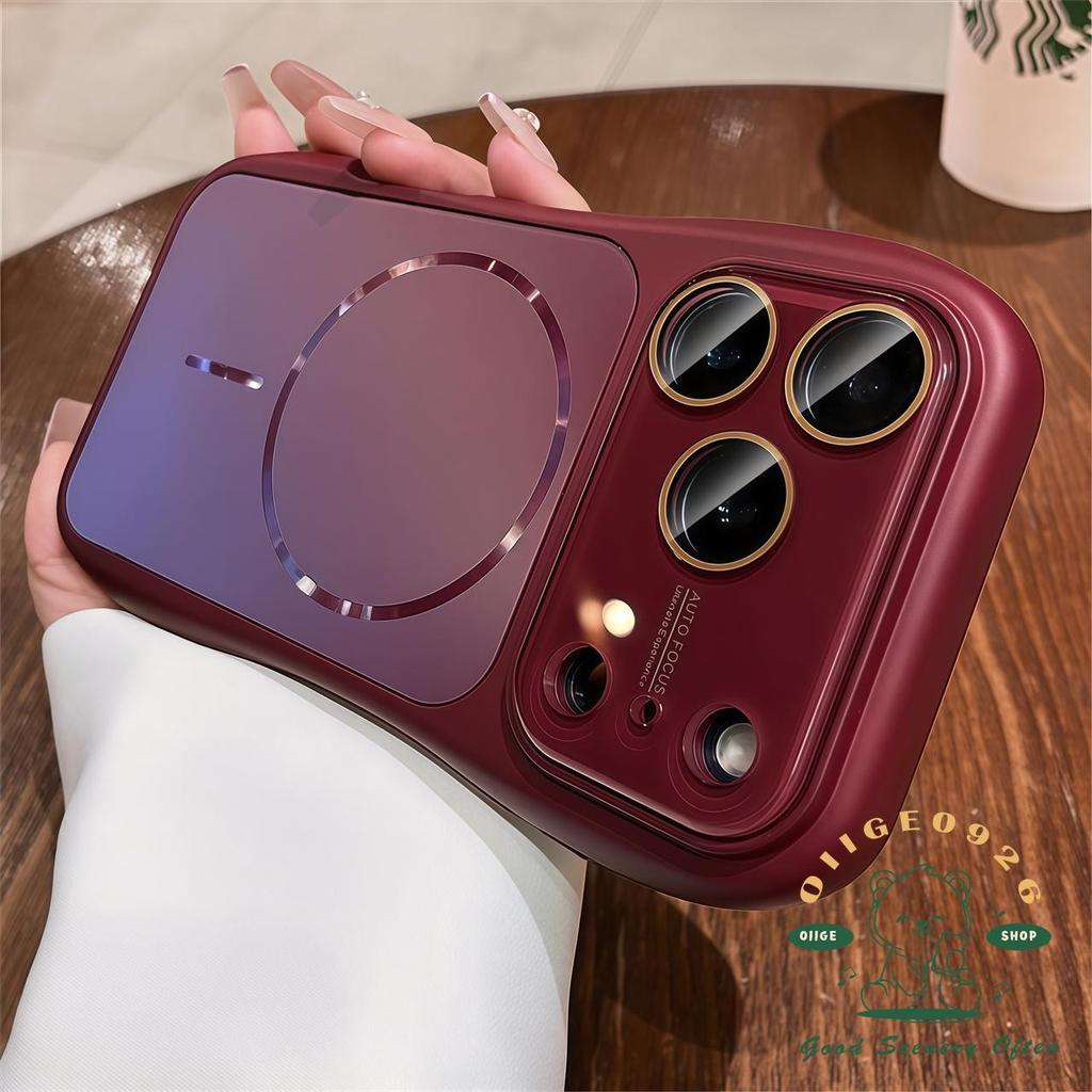 【 Ốp lưng iPhone17 】 Vỏ điện thoại từ tính mờ AG chất lỏng chống rơi iphone17 Pro Max 16 15 14 13 12 cho vỏ iPhone Vỏ mềm silicon TPU chống sốc