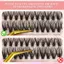 Wispy 30D 40D DIY Cluster Eyelash Extensions - Lông mi giả uốn cong phân đoạn cho thẩm mỹ viện