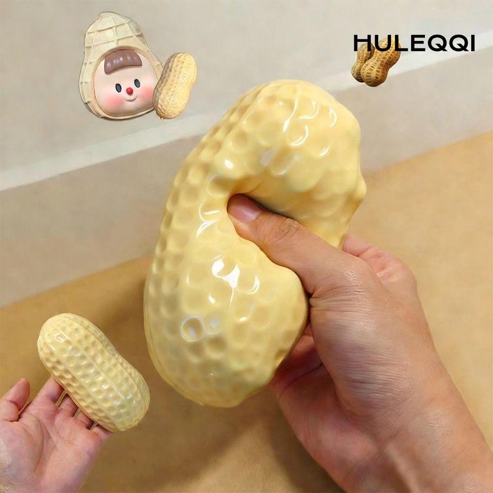 HULEQI Đồ chơi Squishy đậu phộng mô phỏng, Đồ chơi Fidget Bóp mềm phục hồi chậm, Đồ chơi cảm giác giảm căng thẳng sáng tạo Quà tặng ủng hộ bữa tiệc