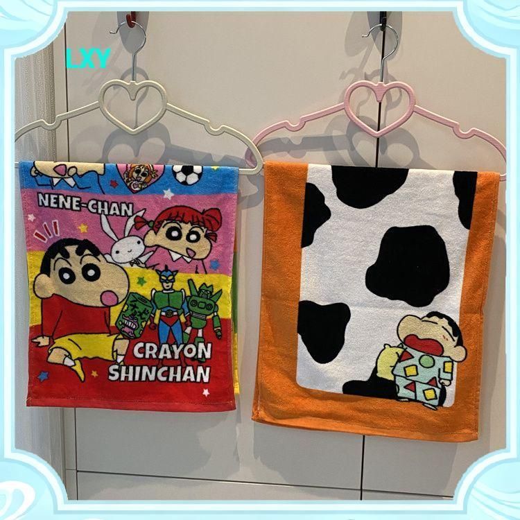 LXY Phim Hoạt Hình Crayon Shin-Chan Khăn Cotton Nguyên Chất Giá Trị Cao Khăn Mặt Thấm Hút Nước Nhanh Khô Không Lint Cặp Đôi Khăn Hấp Thụ Nước