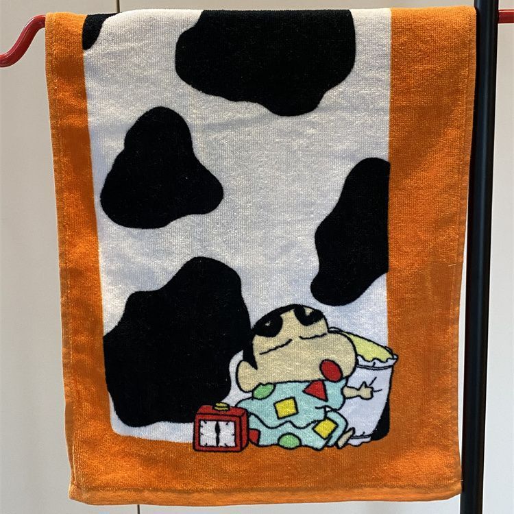 LXY Phim Hoạt Hình Crayon Shin-Chan Khăn Cotton Nguyên Chất Giá Trị Cao Khăn Mặt Thấm Hút Nước Nhanh Khô Không Lint Cặp Đôi Khăn Hấp Thụ Nước