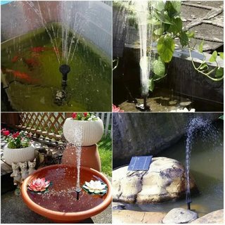 Máy Bơm Nước Lượng Mặt Trời Máy Bộ Sân Vườn Decoracion Bể Ao Đài Phun Nước Bể Cá DC 7V 180L/H Tự Động Bơm Năng  AIMVUKES