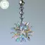 PUSKY Thời Trang Nhiều Màu Sắc Pha Lê Suncatcher Lăng Kính Trang Trí Cầu Vồng Máy Làm Cửa Sổ Treo Trang Trí Nhà Giáng Sinh Trang Trí Quà Tặng VN