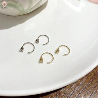Bông Tai Hợp Kim và Pha Lê Hình Hoa Cho Nữ, Thiết Kế Septum Tinh Tế