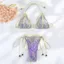 YRBWD 2 Cái / bộ Đồ Bơi Nữ, Bộ Bikini Ren Chắp Vá Rỗng, Thời Trang Mùa Hè Băng Tam Giác Đồ Bơi Đi Biển