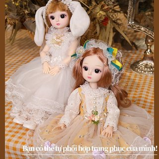 Búp bê BJD 30cm – 20 khớp linh hoạt, dễ thương – 2 mẫu lựa chọn – Thân thiện môi trường – Quà sinh nhật ý nghĩa cho bé