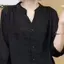 Áo Sơ Mi Màu Trơn KUZHEN Nữ Mùa Hè V-Ne Dài Tay Mourning Top HOT