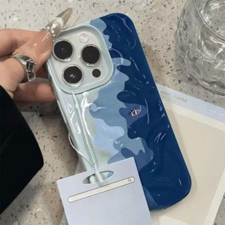 Ốp lưng iPhone 17 16 15 14 13 12 11 Pro Max X XR Max 7 8 Plus Nghệ thuật sóng điện thoại trường hợp