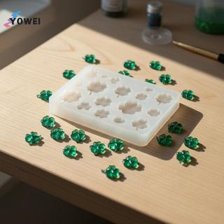 YOWEI Bốn Lá Cỏ Ba Lá Nhựa Đúc Khuôn Silicon Cho Đồ Trang Sức DIY Đồ Trang Trí Luy Tiếp Liệu Thủ Công VN