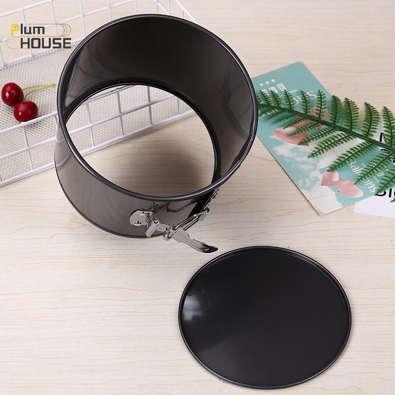 PlumHOUSE Có Thể Tháo Rời Đáy Phụ Kiện Nhà Bếp Thép Carbon Bánh Khuôn Bánh Tròn Chảo Vòng Máy Nướng Chống Dính Khuôn VN