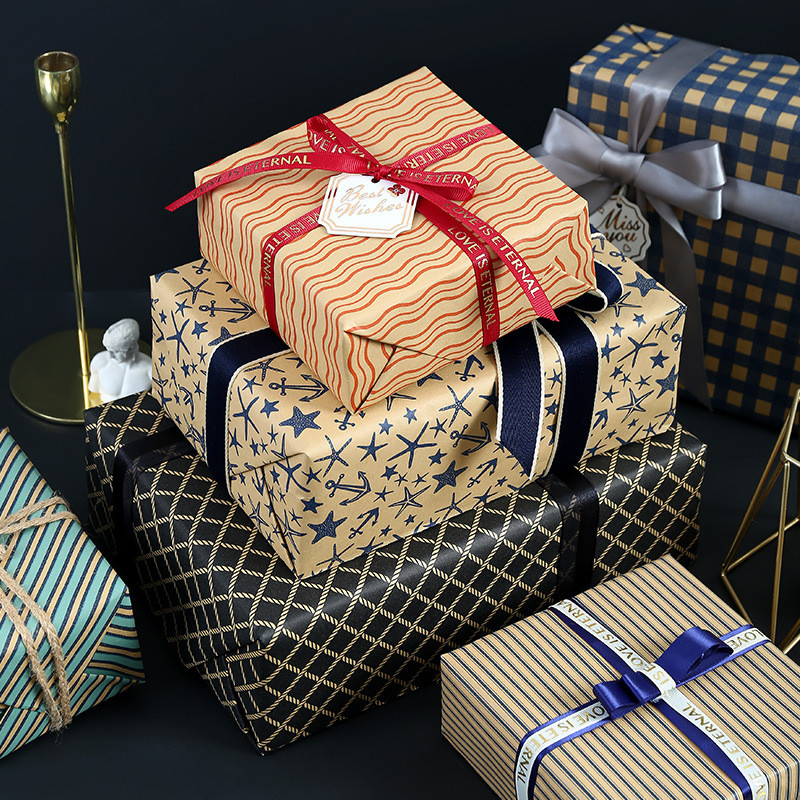 Giấy gói quà ngày lễ tình nhân nam 50 * 74cm mới