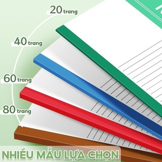 Sổ tay B5 giá rẻ 40 trang kẻ ngang, mẫu mã đa dạng và đơn giản, chất lượng giấy dày không thấm mực, phù hợp với học sinh