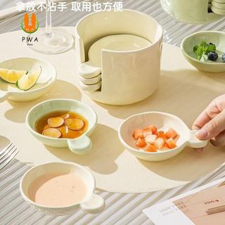 Bộ bát đĩa nhúng phong cách Bắc Âu - Đĩa giấm và gia vị tươi sáng có tay cầm
