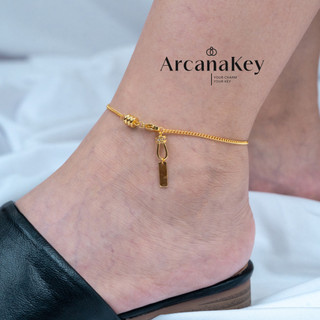 Dây chuyền vuông phong cách Hàn Quốc, trang sức mùa hè đơn giản và sang trọng [ArcanaKey]