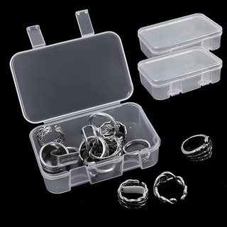 1 / 3 / 5 Hộp đựng đồ trang sức trong suốt hình chữ nhật - Hộp đóng gói vật phẩm nhỏ bằng nhựa