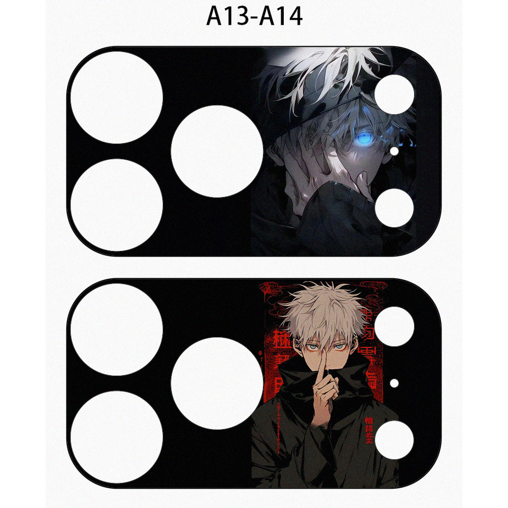 [2 chiếc] Dành cho iPhone 17 Pro / 17 Pro Max Jujutsu Kaisen Gojo Satoru Phim dán giấy máy ảnh mờ mềm / Bảo vệ camera chống trầy xước