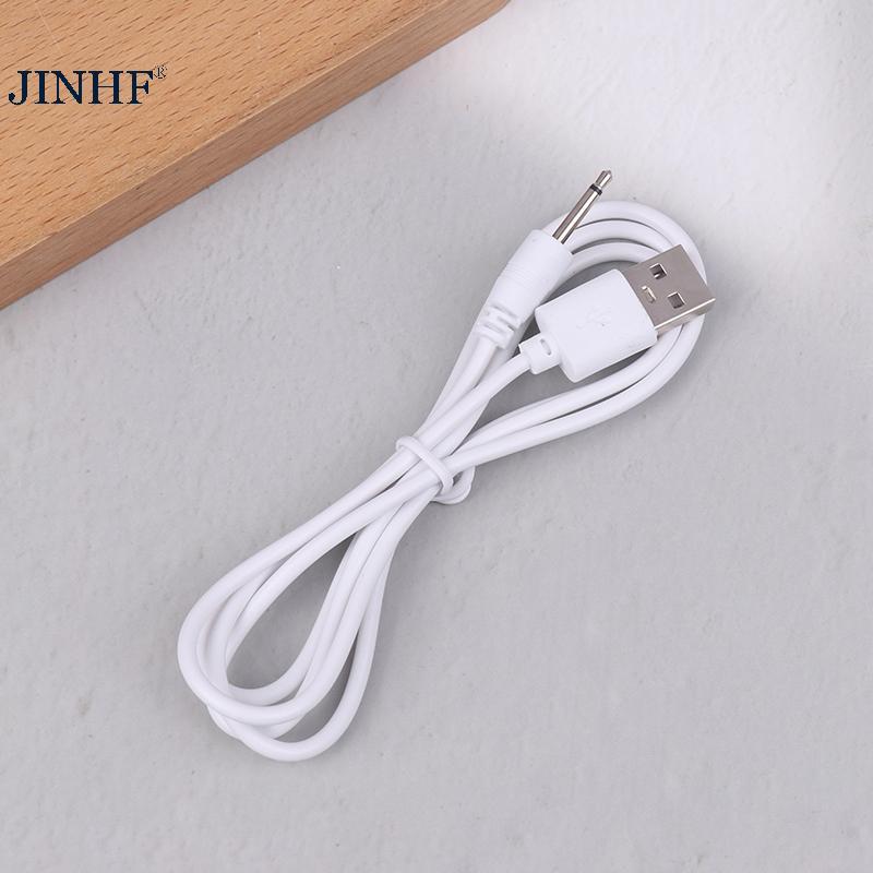 Cáp sạc JINHF USB 2.5 Dây nguồn âm thanh cho máy mát xa có thể sạc lại Phụ kiện nguồn USB HOT