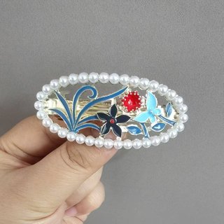 Kẹp tóc nữ cổ điển thiết kế retro hoa, phù hợp với style Hanfu