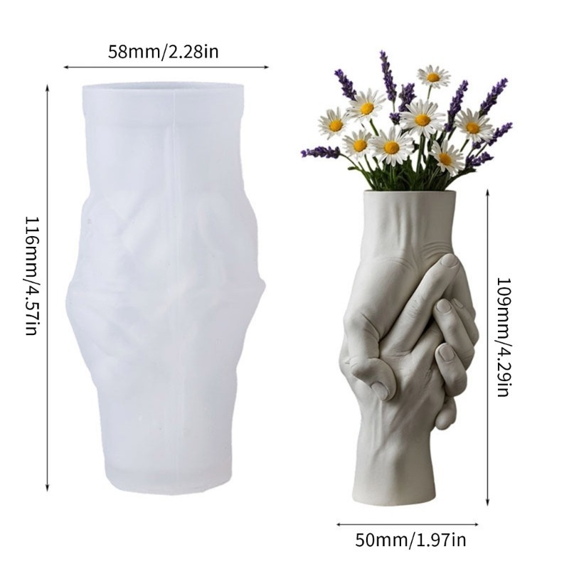 Tay lắc khuôn hình silicone dùng cho đúc nhựa, phù hợp làm bình hút nước handmade sáng tạo