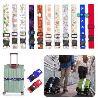 Thắt lưng đóng gói hành lý WOAY, Dây đeo khóa hành lý có thể điều chỉnh bằng sợi Polyester, Dây buộc hành lý chống trộm bền bỉ Du lịch