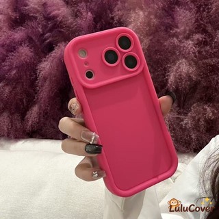 Vỏ Màu Đỏ Năm Mới Cho OPPO Realme V60 V60s V50 V50s V30 V23 V23i V20 V13 Q5 P2 P1 Pro C12 C11 2021 2020 C3 C2 C61 Matte Màu Trơn Dễ Thương Đơn Giản Vỏ Mềm Bảo Vệ Ống Kính