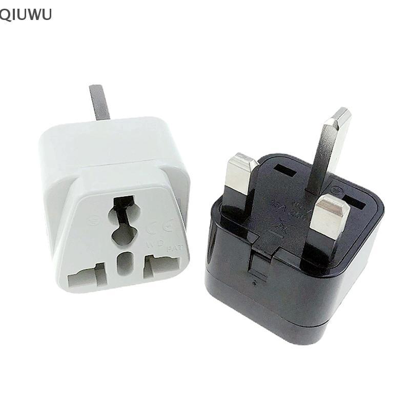 QIUWU 1 Cái Loại G Singapore Malaysia Vương quốc Anh Bộ chuyển đổi ổ cắm điện Trắng Đen 13A AU EU CN US sang Vương quốc Anh Bộ chuyển đổi phích cắm du lịch.
