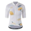QSS009B - Áo Đạp Xe UKE Nữ White Yellow – Vải Italia Thoáng Mát, Nhanh Khô, Co Giãn 4D, Form Chuẩn