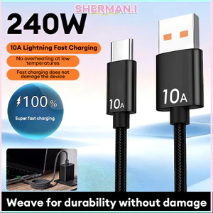 Cáp sạc siêu nhanh 10A Type-C tự động ngắt nguồn cáp sạc ô tô cho Huawei Xiaomi Samsung-SN-SN