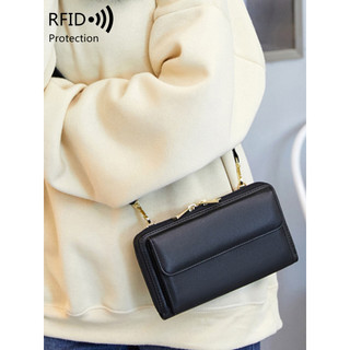 Hàng sẵn có Túi đựng điện thoại di động màn hình cảm ứng phong cách mới RFID Ví đựng bàn chải chống trộm phù hợp cho nữ Túi đeo chéo đa chức năng Túi đeo vai F cao cấp