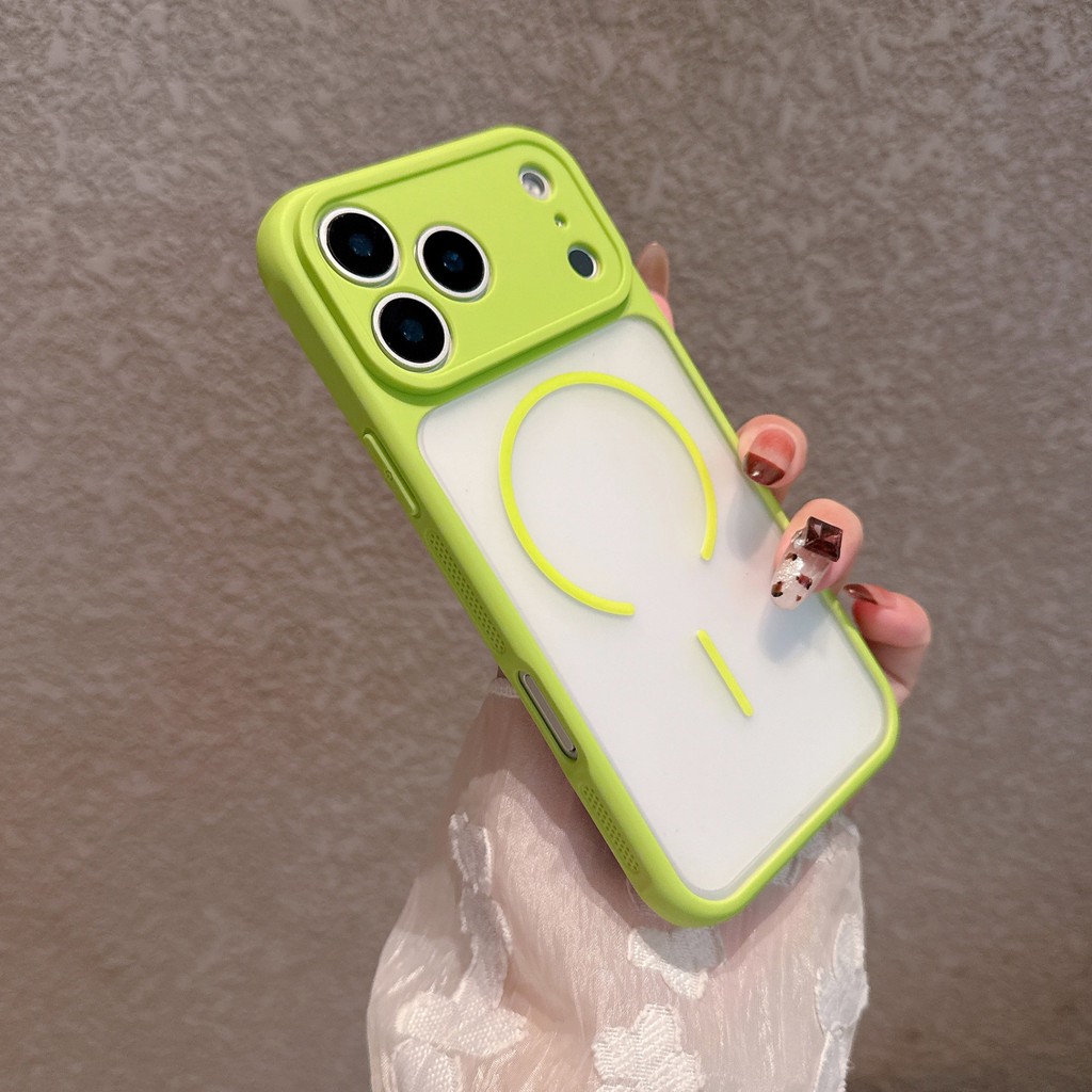 Dành Cho iPhone 17promax Vỏ Điện Thoại Từ Tính Phong Cách Mới 16 Da Chuyên Dụng Cảm Giác Mờ Cao Cấp Cảm Giác 15 Tản Nhiệt