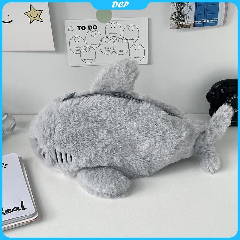 [DCP] Hộp Bút Chì cá mập sang trọng dễ thương, túi đựng bút & mỹ phẩm sức chứa lớn cho văn phòng trường học [VN]