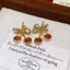Vintage Bông tai hình giọt nước bạc kim zircon nhựa, thiết kế tinh tế và sang trọng
