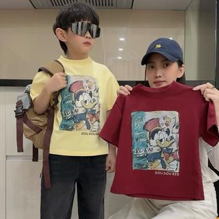 [DOU DOU KID] AP69 Áo Phông Trẻ Em Hữu Cơ Mềm Mịn 14-48kg