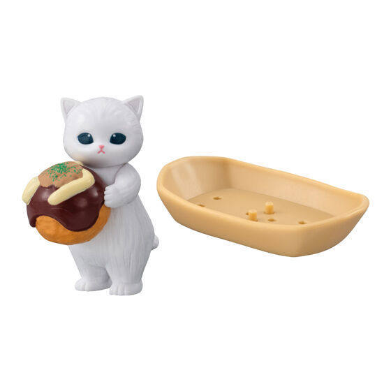 [BTF] Nhật Bản BANDAI Cat Frandi Takoyaki Dress Up Modeling Capsule Toy mofusand Octopus Cat Đồ trang trí N5DE